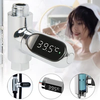 360%c2%b0 rotating led display digital water temperature electricity smart display bathroom baby bath shower thermometer