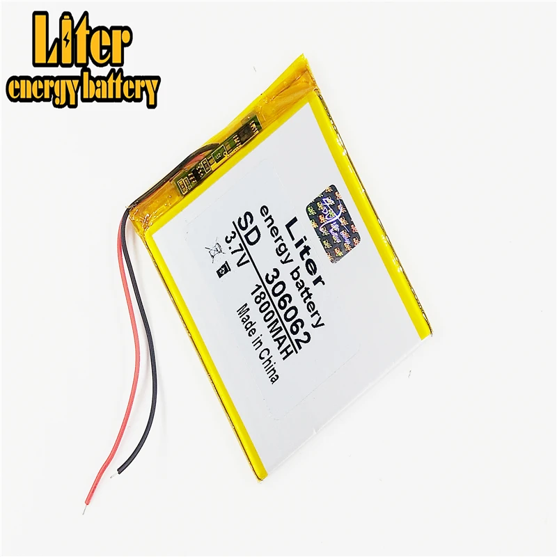 Планшет полимерный аккумулятор 1800 mah 3 7 V 306062 умный дом MP3 колонки литий-ионный для