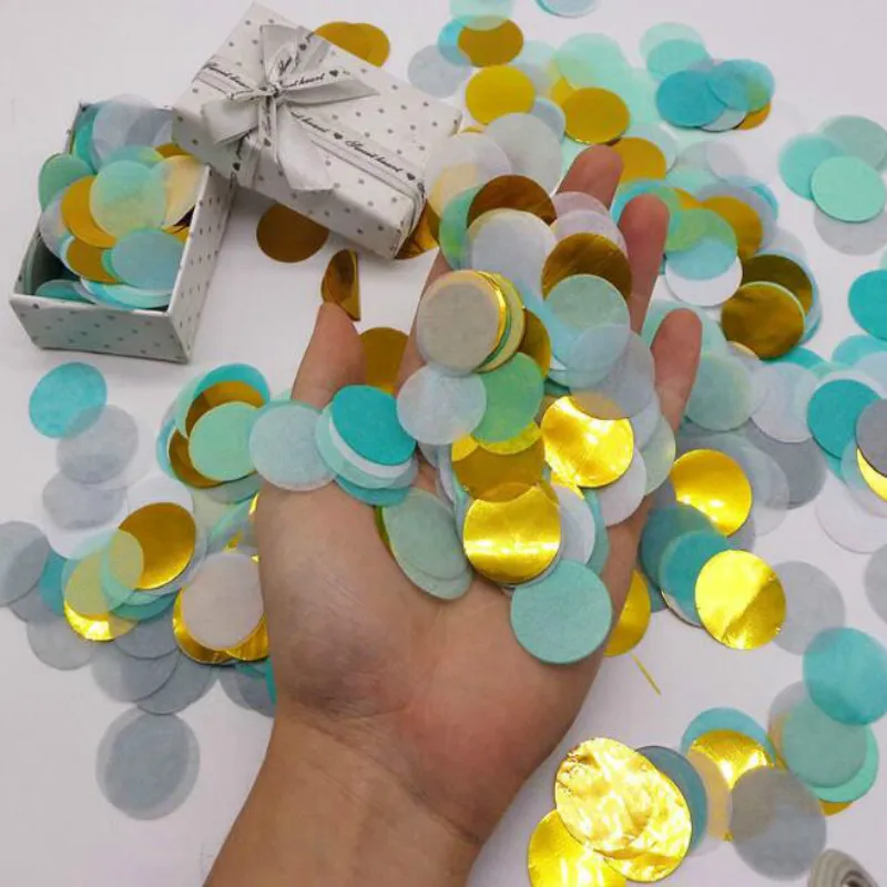 2 5 см Круглые Конфетти Смешанные 3 цвета 60 г конфетти наполнения воздушный шар