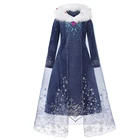 Детское платье принцессы Анны, платье принцессы Эльзы, для косплевечерние, Снежной королевы, детские костюмы, для дня рождения, Рапунцель