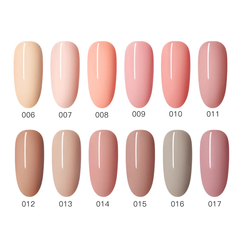 Гель-лак для ногтей MEET ACROSS 7 мл телесный бежевый розовый цвет отмачиваемый УФ