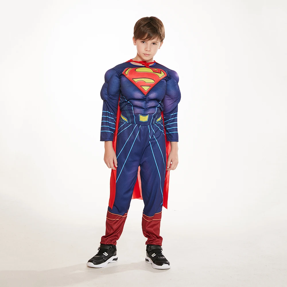 Костюм Супермена из фильма для мальчиков Детский костюм супергероя