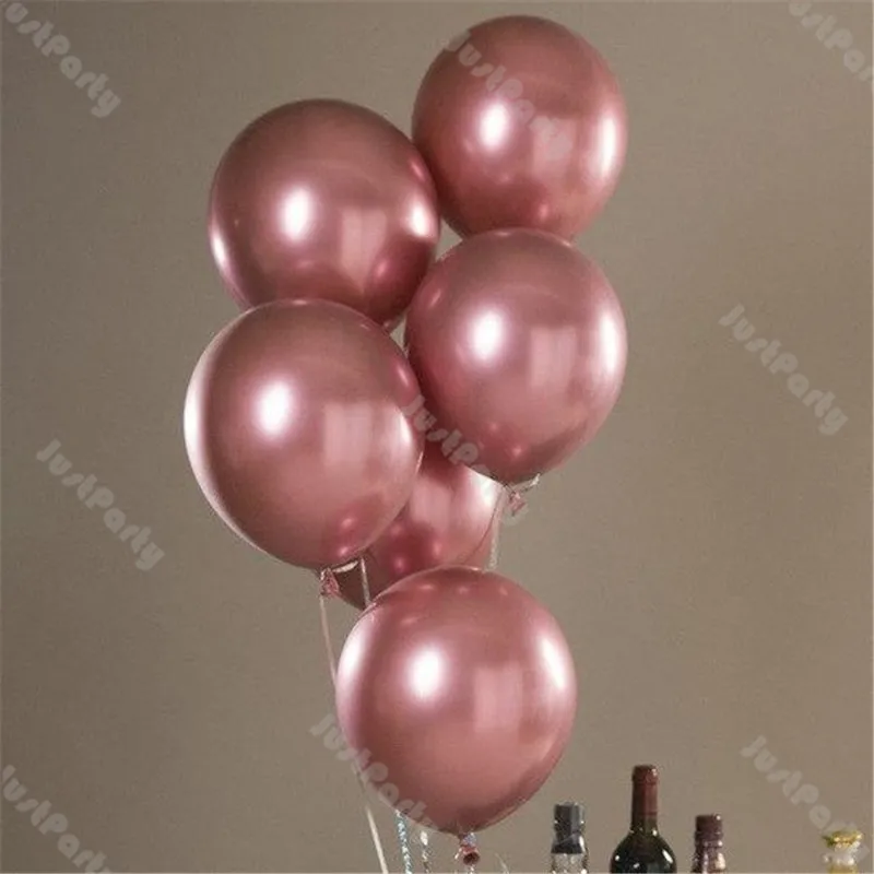 

Chrome Rose Gold Nude Color Balloons Garland Arch Wedding Decoration Double Layer Cream Peach Balloon Decor Valentine's Day Gift