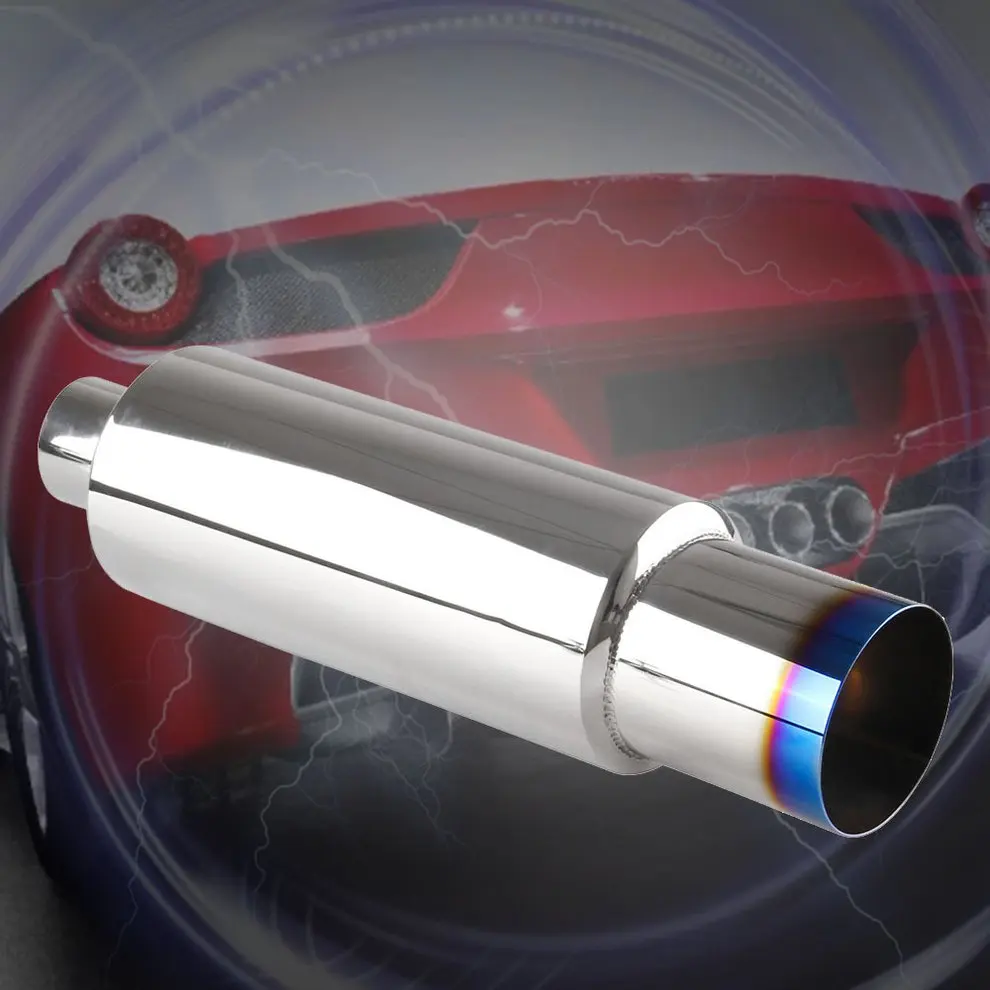 Универсальный автомобильный глушитель из нержавеющей стали резонатор 51 мм на