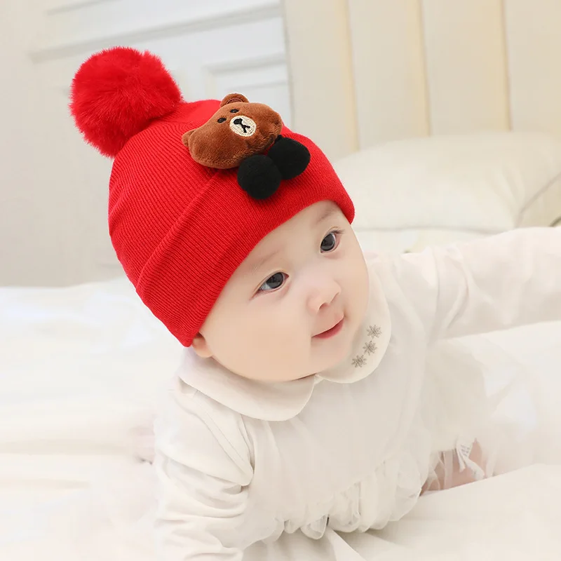 15-1Pcs Комплект из 2 предметов, детские шапки-бини с ушками Микки Мауса, одноцветная шапка в полоску и шарф, зимний теплый костюм для маленьких мальчиков и девочек - Цвет: 15-1Pcs