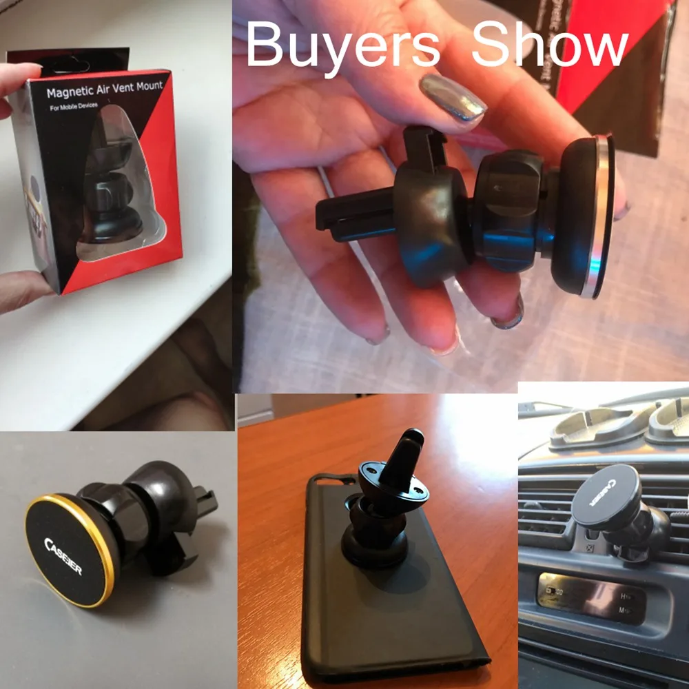 CASEIER магнитный автомобильный держатель телефона для iPhone Samsung 360 Air Mount в автомобиле