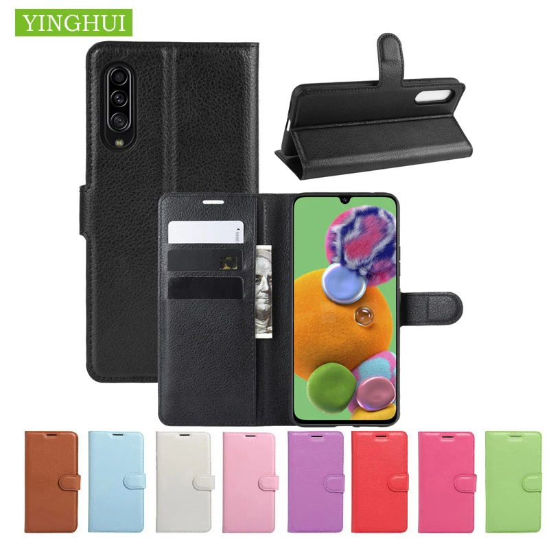 

Роскошный кожаный чехол-кошелек, откидная крышка для samsung galaxy A90 5G, чехол с держателем карты, подставка, чехол для телефона для galaxy A90 5G, чехол