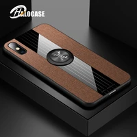 magnetic car holder case for iphone 12 11 pro x xr xs max soft frame cloth finger ring shockproof cover for iphone 6 6s 7 8 plus