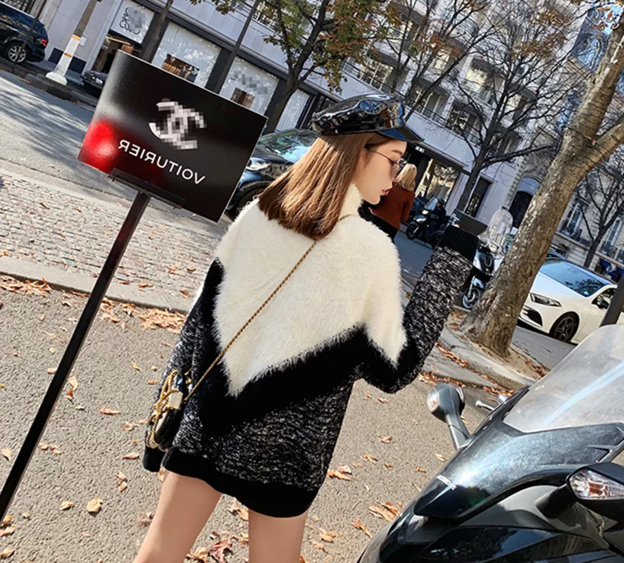 Ff4952 2019 new autumn winter women fashion casual warm nice Sweater womens sweater harajuku long | Женская одежда