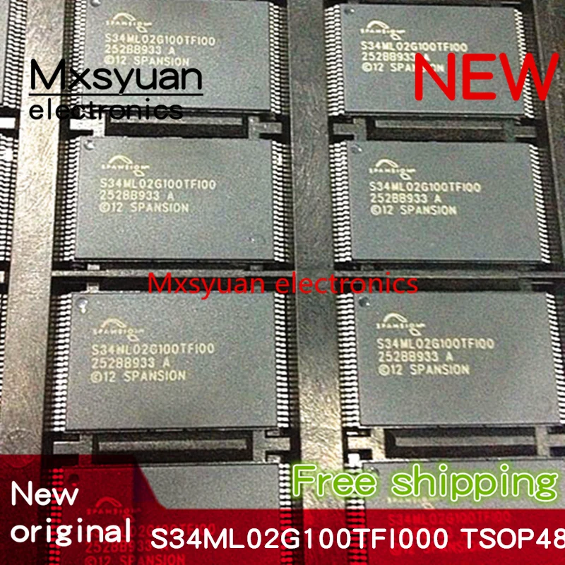 

10~100pcs/lot S34ML02G100TFI000 S34ML02G100TFI00 S34ML02G100TF1000 S34ML02G100TF100 TSOP48 New flash memory chip
