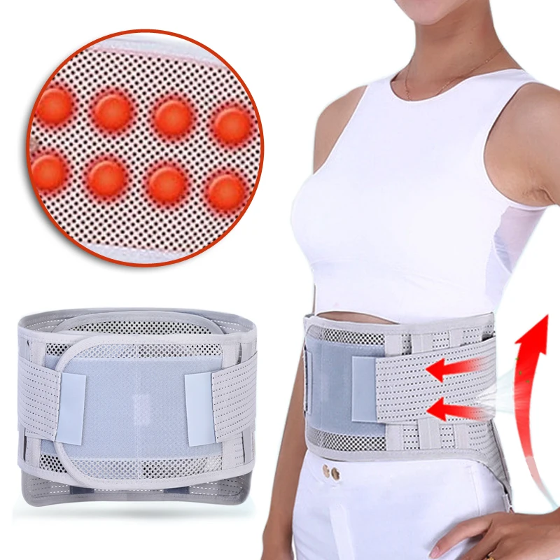 

Ортопедический турмалиновый самонагревающийся пояс для поддержки талии с магнитными стальными пластинами для мужчин и женщин, спортивный пояс для поддержки поясницы, 2021