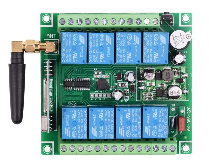 DC 12V 24V 36V 8CH RF беспроводной пульт дистанционного управления переключатель и