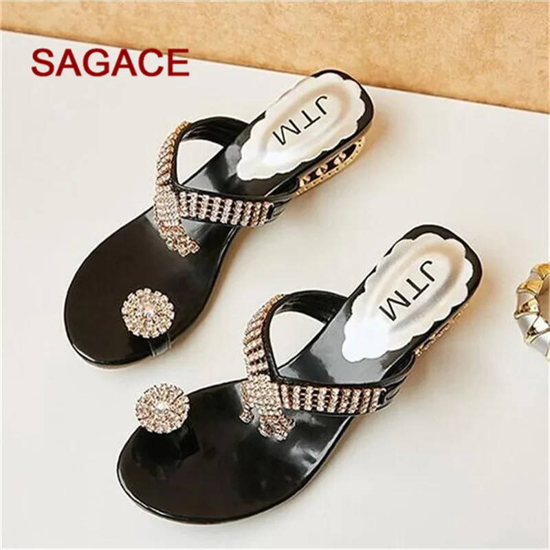 SAGACE/Босоножки женские туфли лодочки с круглым носком босоножки на танкетке со