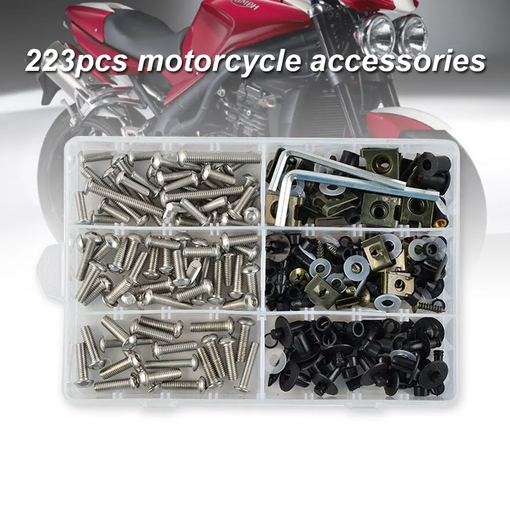 223 X Универсальный Комплект болтов и винтов M5 для лобового стекла золотые