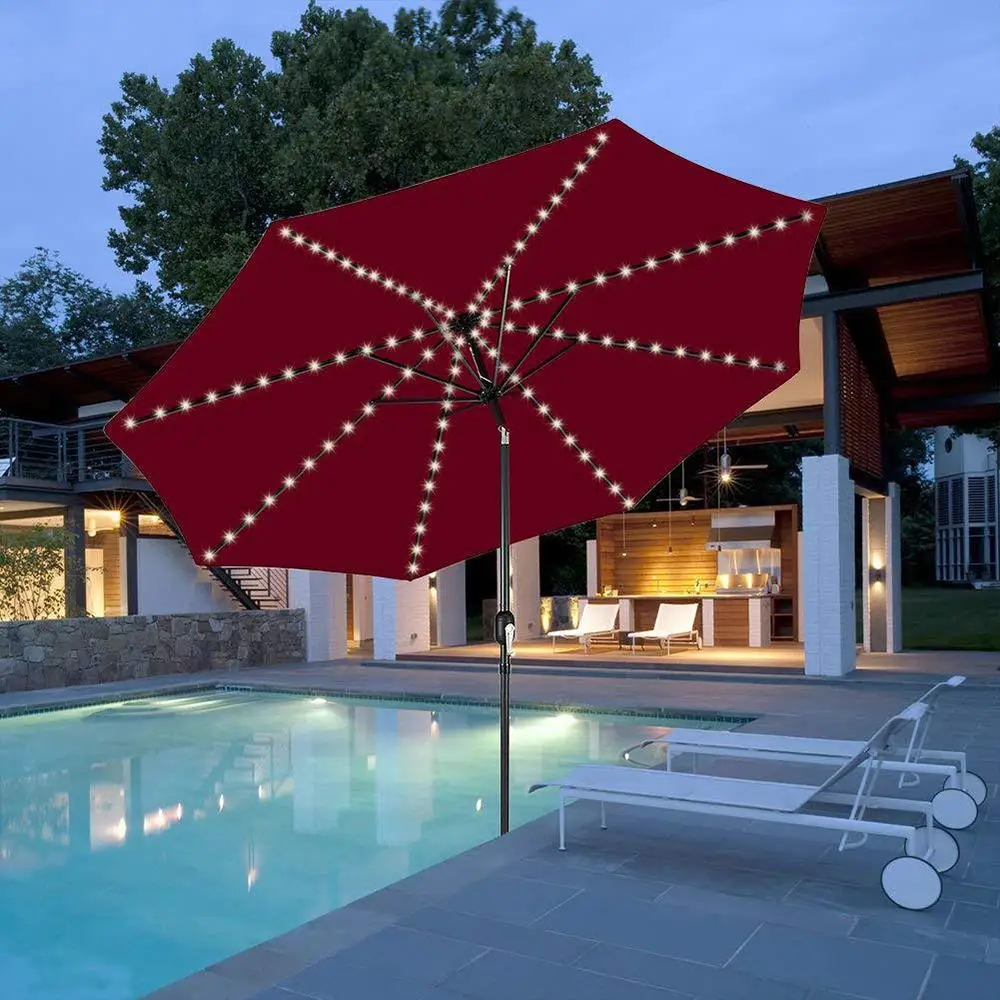 

Umbrella Light 104led 8 Modes Landscape Lamp Outdoor Festival Garden LED Starry Lights String Light Patio Lighting Yard