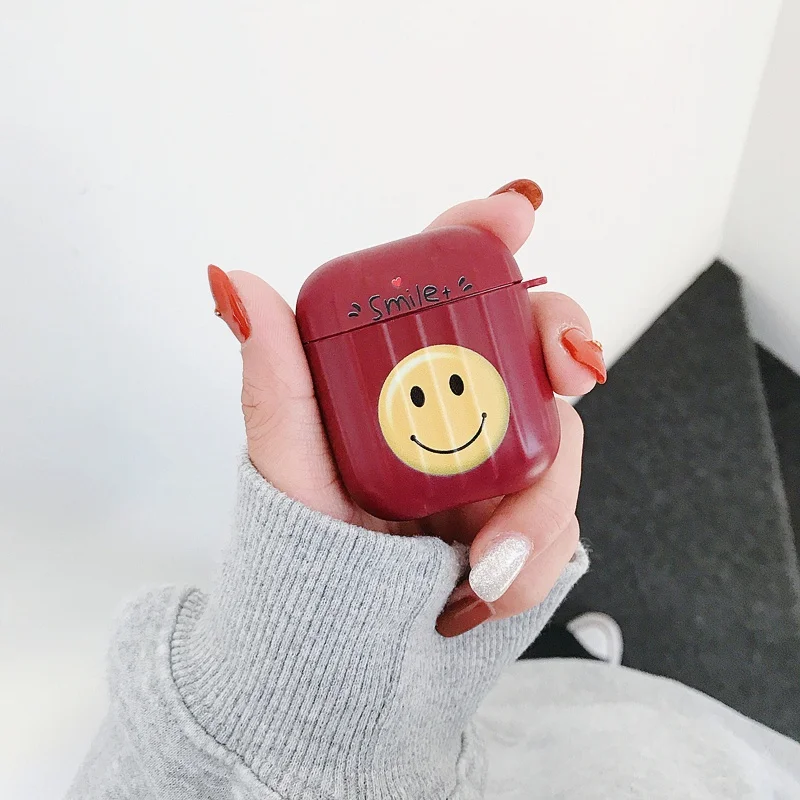 Чехол для AirPods, милый простой мини-бокс, Мультяшные аксессуары, защитный силиконовый чехол, Роскошный чехол для Air pods 2, чехол для наушников, funda - Цвет: A12