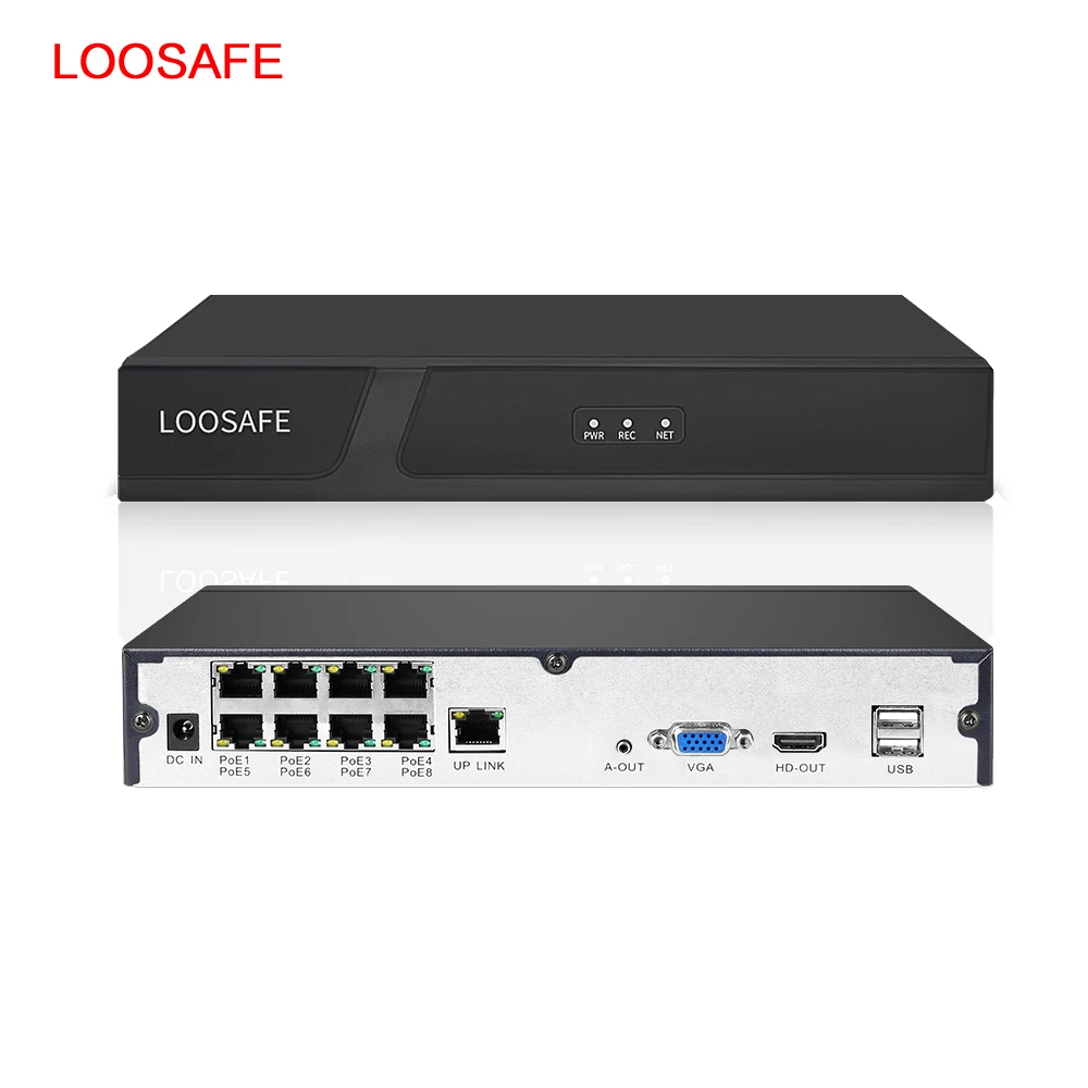 Видеорегистратор для IP-камеры NVR системы видеонаблюдения 8 каналов 5 МП H.265 H.264 POE 3