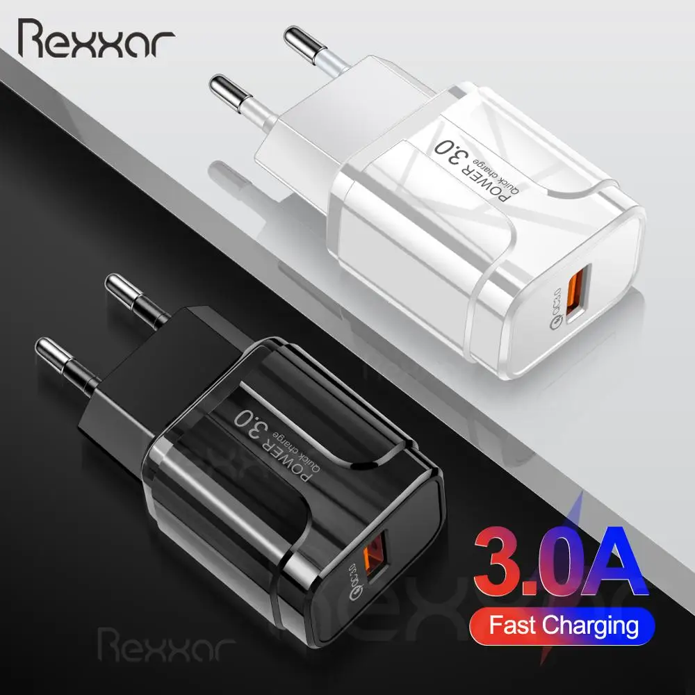18 Вт Быстрая зарядка 3,0 USB зарядное устройство Быстрая Портативная зарядка мобильного телефона зарядное устройство для iPhone samsung Xiaomi huawei настенный адаптер QC3.0