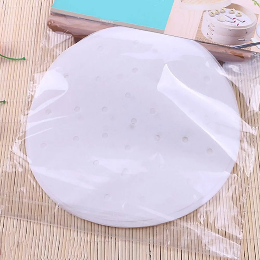 50/100 шт бамбуковая корзина пароварка бумага для кухни Бамбуковая Пароварка