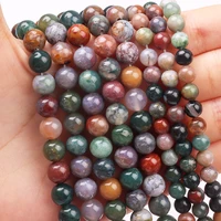 indian agate 8mm natural stone loose beads fit for diy jewelry making bracelet bangle necklace present amulet accessories