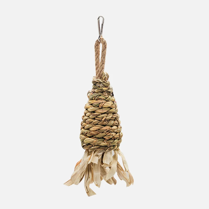 

Straw Toy Parrot Radish Beak Grinder Small Pet Claw Nibbling Supplies Skin Bird Jaula Pajaro Grande Cage Decoration BS50WJ