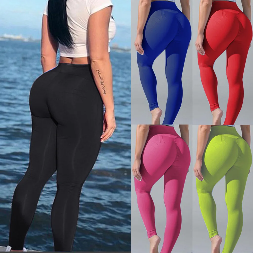 2019 Новые Мягкие Бесшовные Леггинсы с высокой талией для женщин однотонные