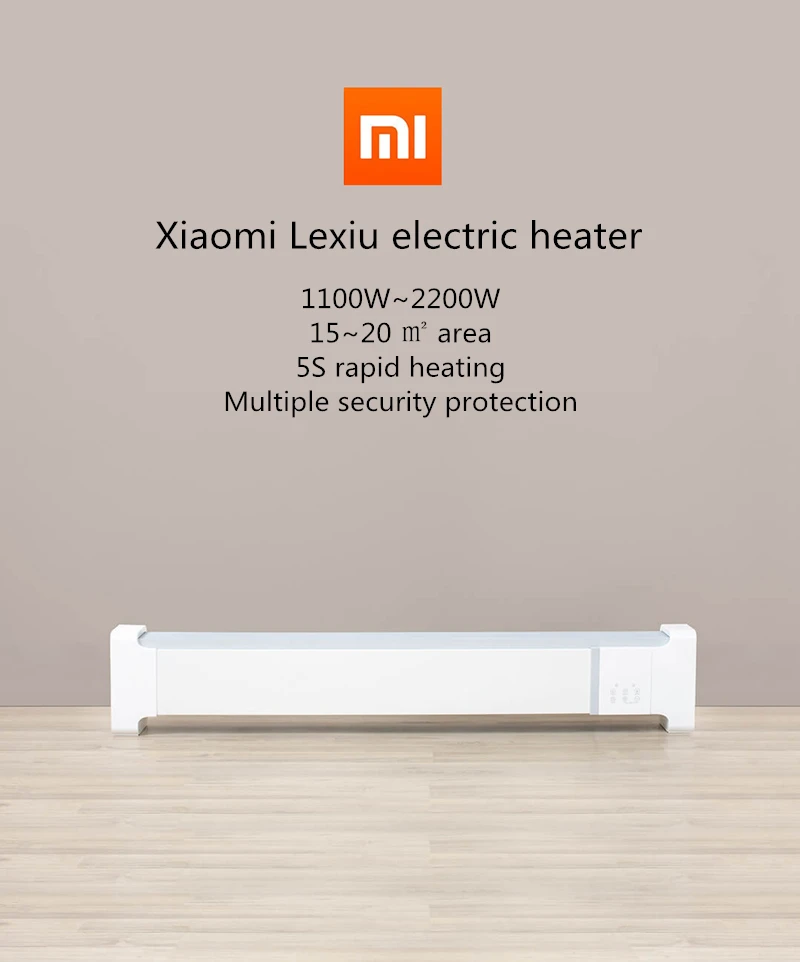 XIAOMI Электрический нагреватель 2200 Вт быстрый нагреватель для домашней комнаты быстрая конвекционная окантовочная линия подогреватель пульт дистанционного управления от XiaoniYoupin