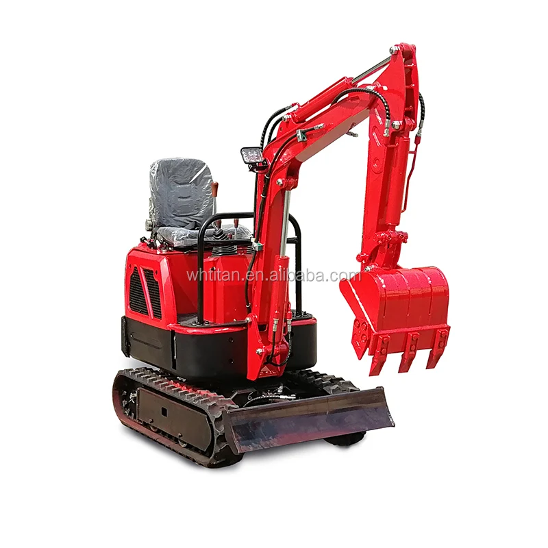 

Titan mini graver mower electric bucket small farm mining micro pelle excavatrice 800kg high quality digger excavator for garden