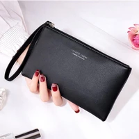 wristband wallets luxury brand leather women long zipper coin purses clutch wallet female money card holder ladies handbag