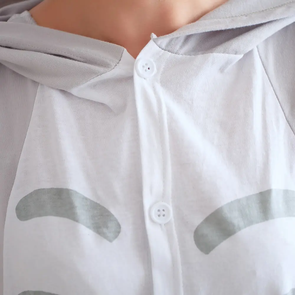 Женская пижама Kigurumis Хлопковая пижама-комбинезон с коротким рукавом и