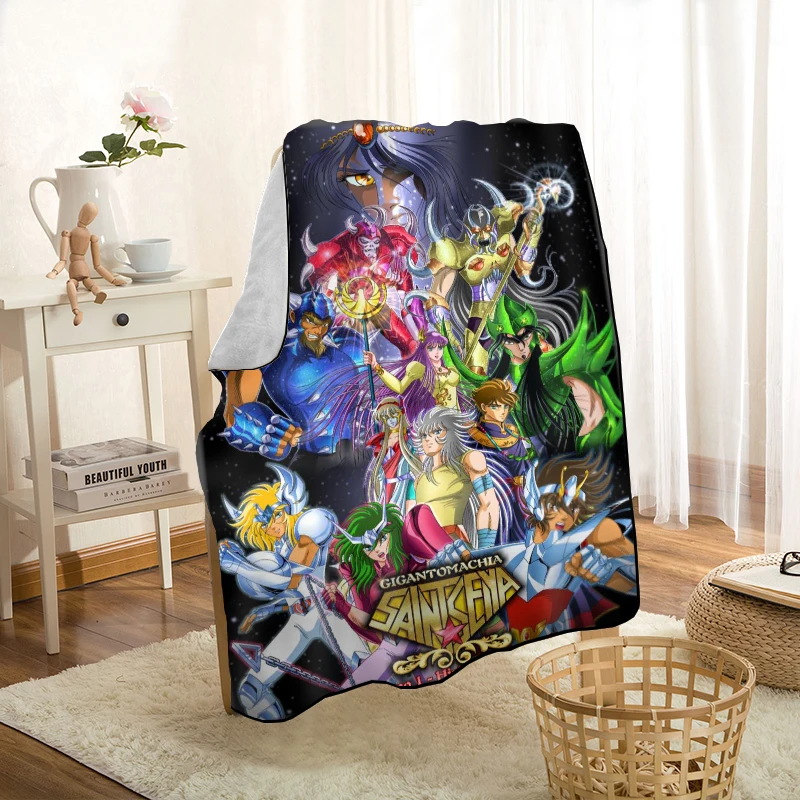 Одеяло аниме New De Saint Seiya мягкое покрывало с принтом s накидка на домашний диван