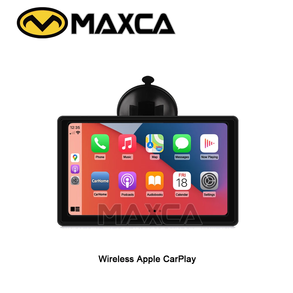 MAXCA XPlay портативный беспроводной Carplay экран 7 дюймов Apple Airplay Беспроводной Android Авто