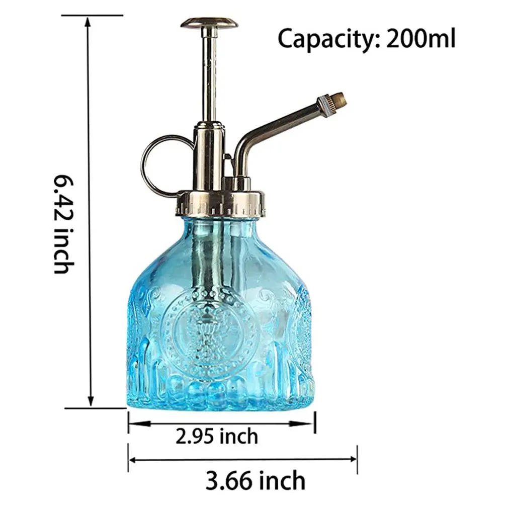 

Retro Relief Spray Pot Garden Watering Pot Delicate Glass Water Sprayer Tools Creative Garden Sprinkler