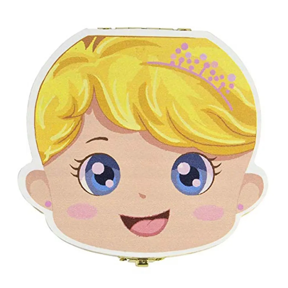 Деревянные детские зуб Коробка для хранения английский зубы пуповины лануго