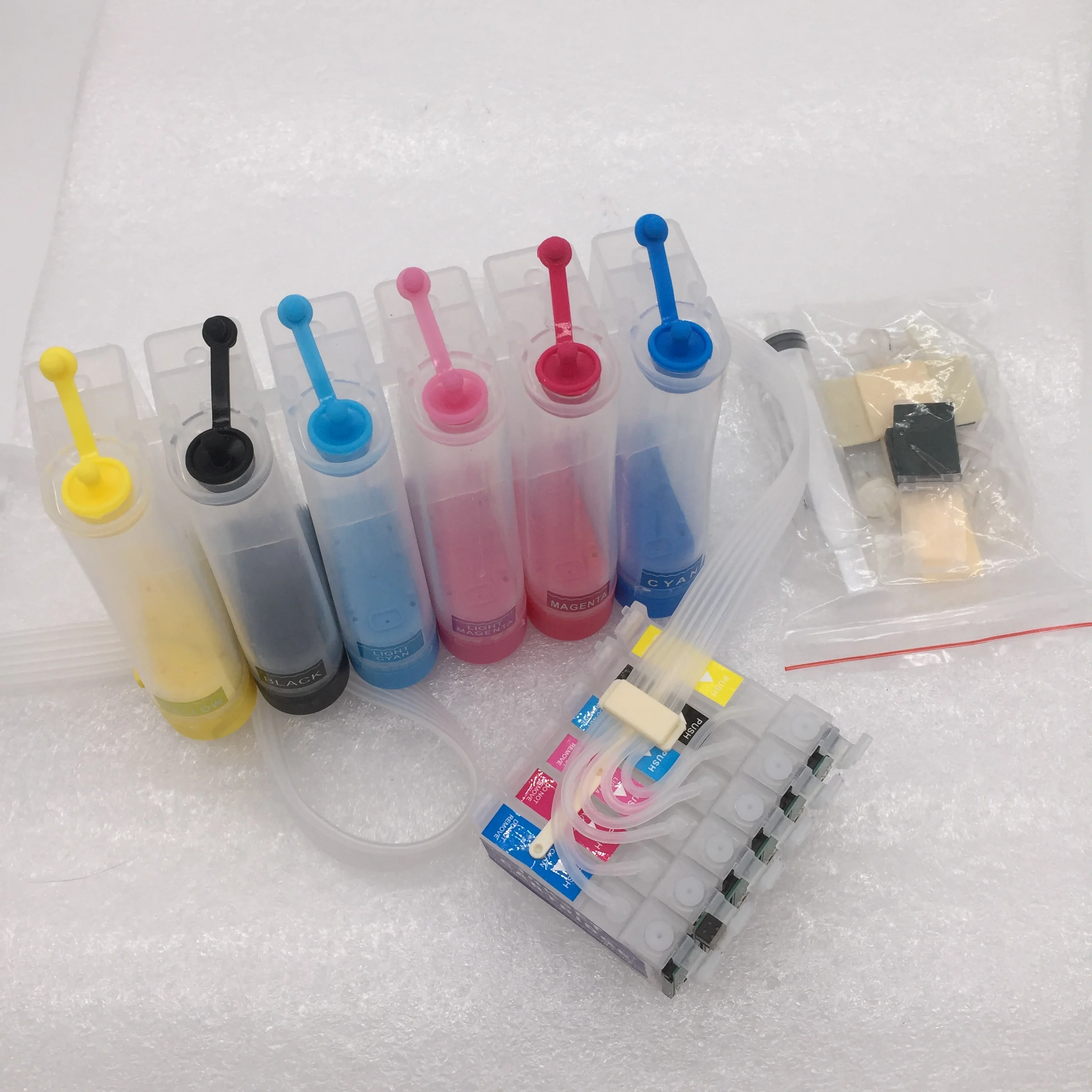 Пустые СНПЧ CIS для Epson R280 R260 R380 RX580 Artisan 50 Запчасти принтера | Компьютеры и офис