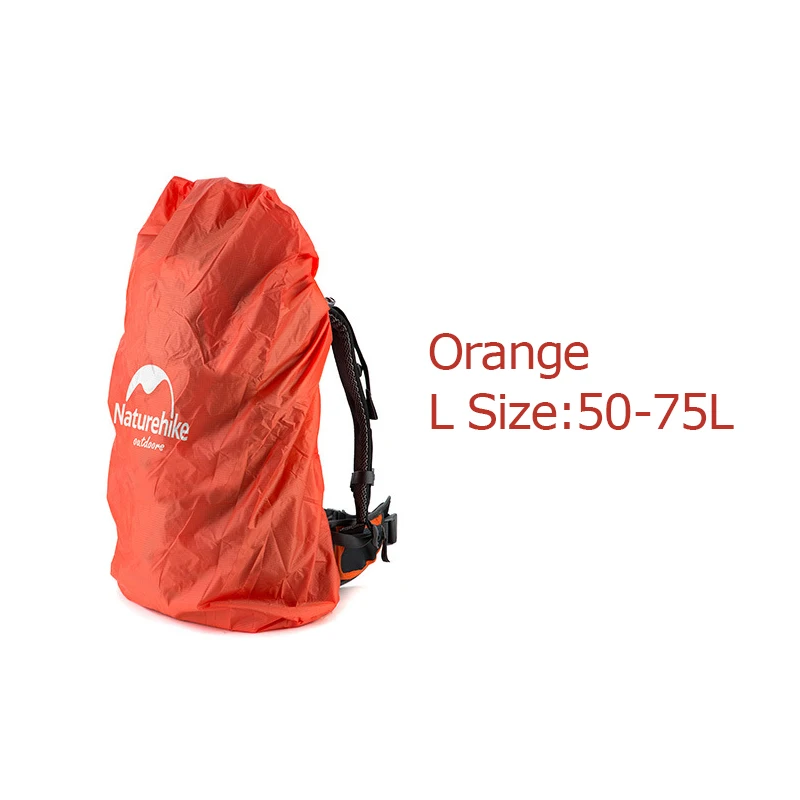 NatureHike NH15Y001-Z 20L-75L водонепроницаемый рюкзак дождевик Сумка дождевик пылезащитный чехол для кемпинга пешего туризма охоты - Цвет: L Size Orange
