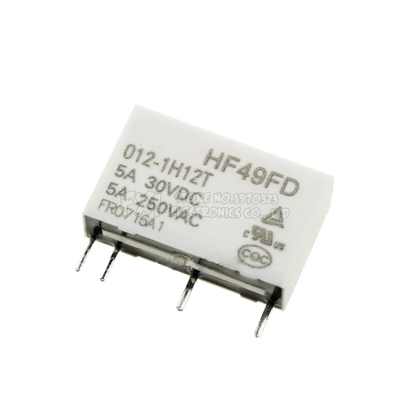 Фото Реле, 5 шт., реле 12 В HF49FD-005-1H11 005-1H12 HF49FD DC5V 1H11 4PIN 5A, реле 5V Rele 12V 24V №2