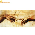 Картина CHENISTORY в раме по номерам, создание Адама Микеланджело, картина по номерам, Акриловая Краска на холсте для декора дома