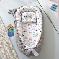 newborn crib newborn baby nest bed portable crib travel bed baby lounger bassinet bumper with pillow cushion bionic uterine bed