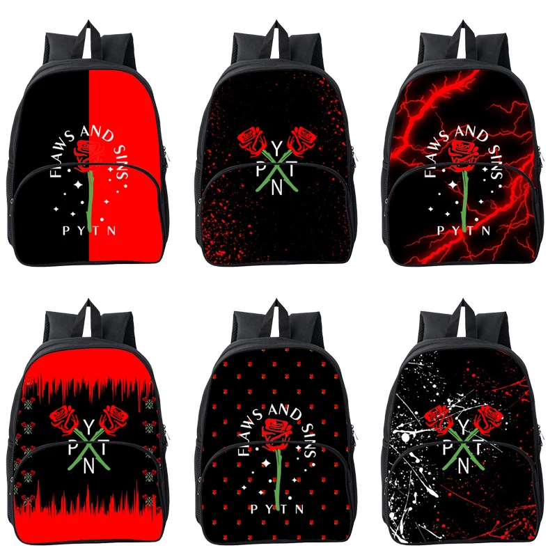 

16-дюймовый школьный рюкзак Payton Moormeier, мужской рюкзак с 3D принтом красной розы, забавная сумка с принтом PYTN, сумка для книг, рюкзак