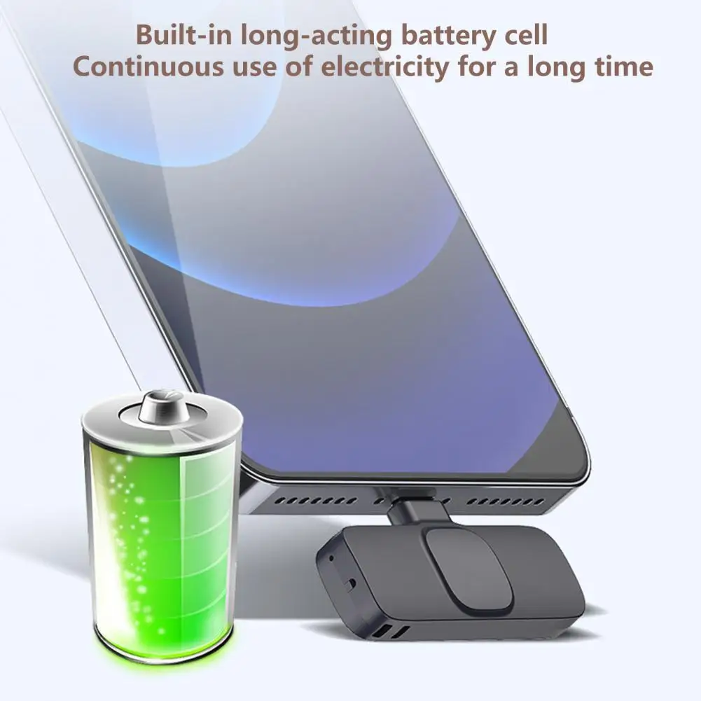 

1 Set Lavalier Microphone Attractive ABS Durable for Recording Wireless Microphone Bluetooth-compatible Microphone