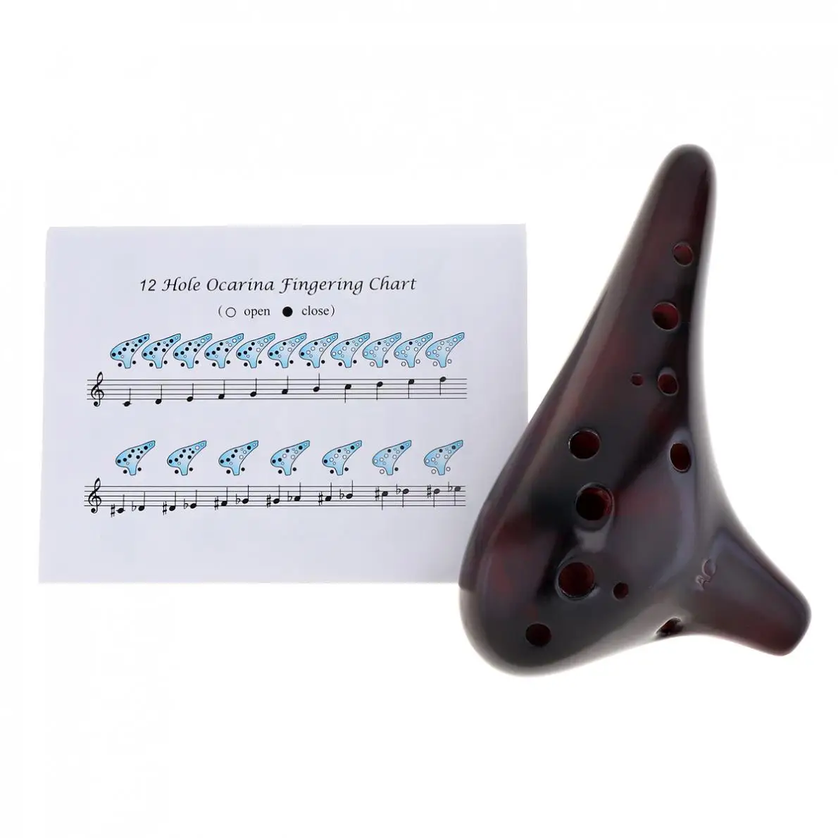 Профессиональные керамические Музыкальные инструменты 12 отверстий high Tone C Ocarina