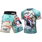 Cody Lundin мужские 3D принты MMA Rashguard мужские размера плюс Kixbox Шорты Фитнес велосипедные наборы