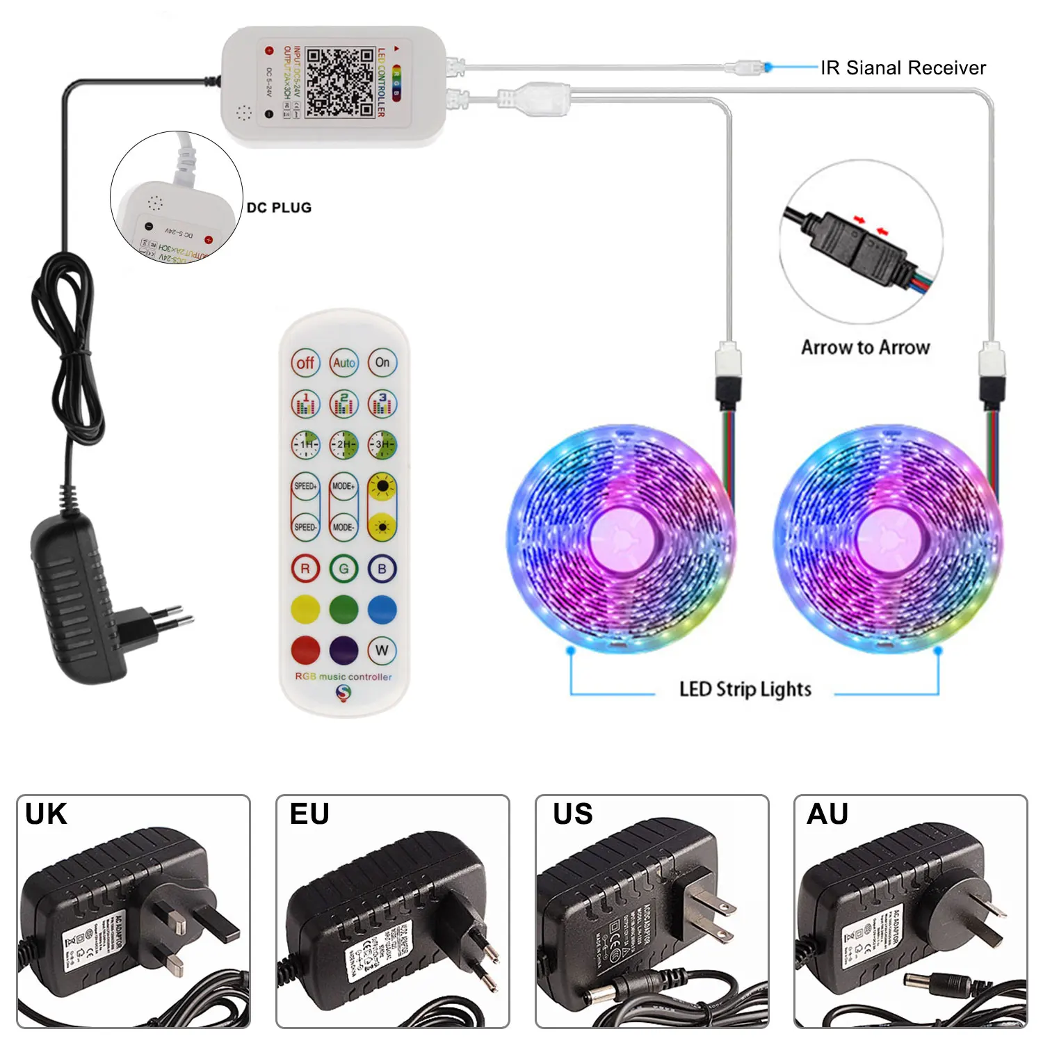 

Bluetooth WIFI LED Strip 12V DC Music Sync Led Light Room Decorations Holiday Lighting Smart APP Controller Flexible Neon Lights