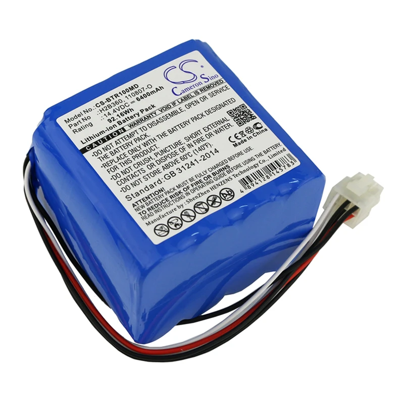 

cameron sino 6400mah battery for BELLAVISTA 1000 Respirator BELLAVISTA 030.811.020 110807-O 300.784.00 H2B360