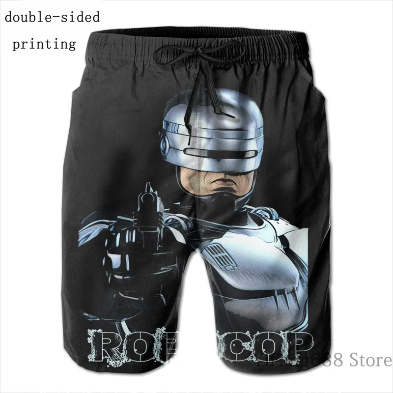 Майка с забавным принтом для мужчин и женщин пляжные шорты Robocop(2) комплекты