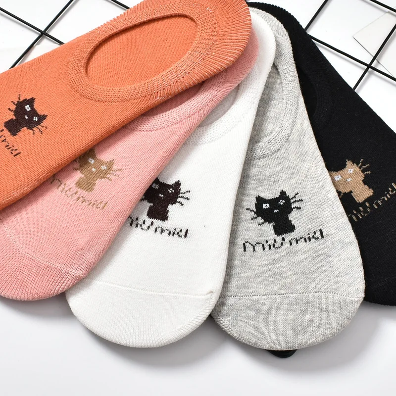 

5 пар, 1 партия, комплект дышащих женских носков, хлопковые короткие носки по щиколотку, в упаковке, однотонные невидимые нескользящие носки, тапочки с низким вырезом, Sox