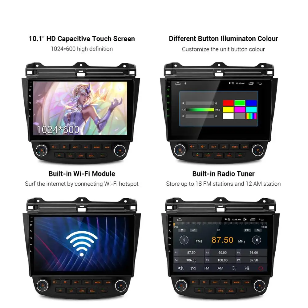 10 1 дюймов IPS Android Q DSP Автомобильный мультимедийный стерео радио GPS плеер для HONDA