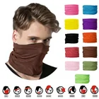 2020 для женщин мужчин Спорт на открытом воздухе шарф бандана головные уборы однотонные Цвет маска для лица для езды на велосипеде на голову трубка браслет повязка на голову