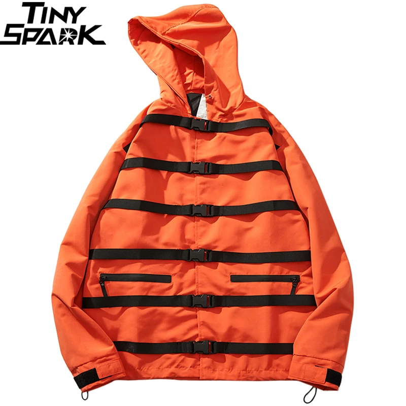 2020 в стиле хип хоп Детская ветровка Для мужчин Харадзюку уличная одежда пряжка